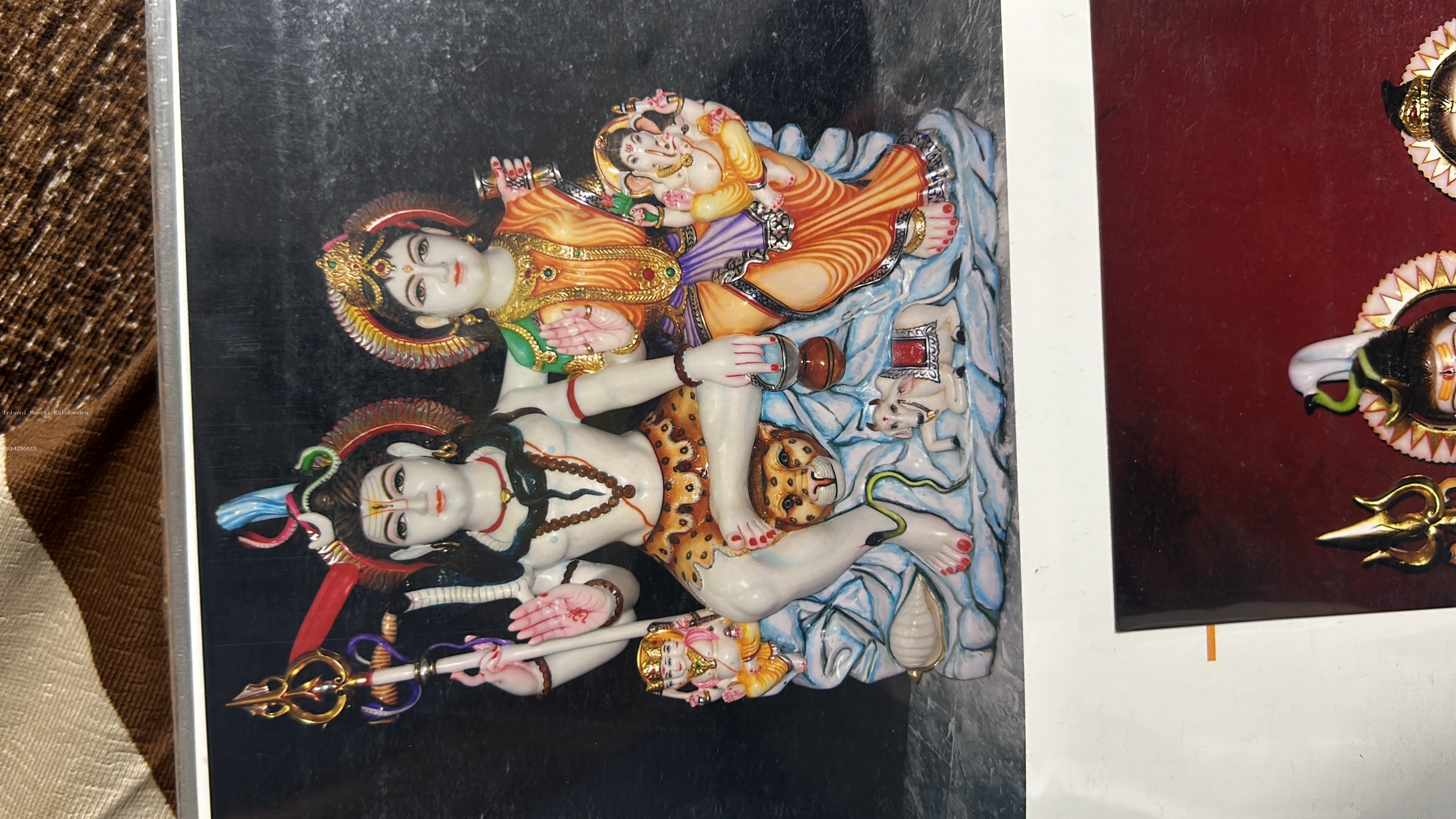 Colorful Shiv Parivar Statue