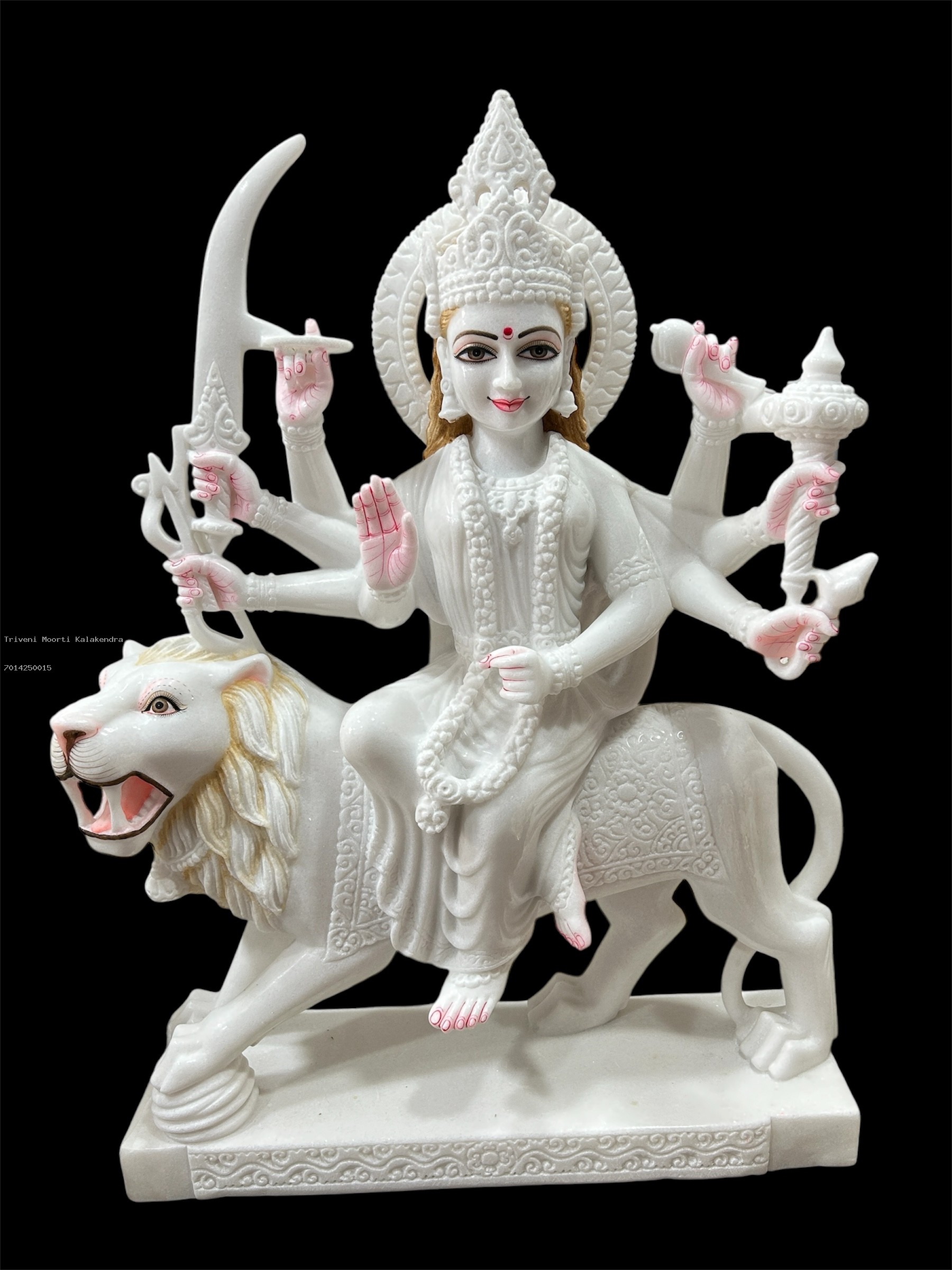 White Marble Durga Mata Statue