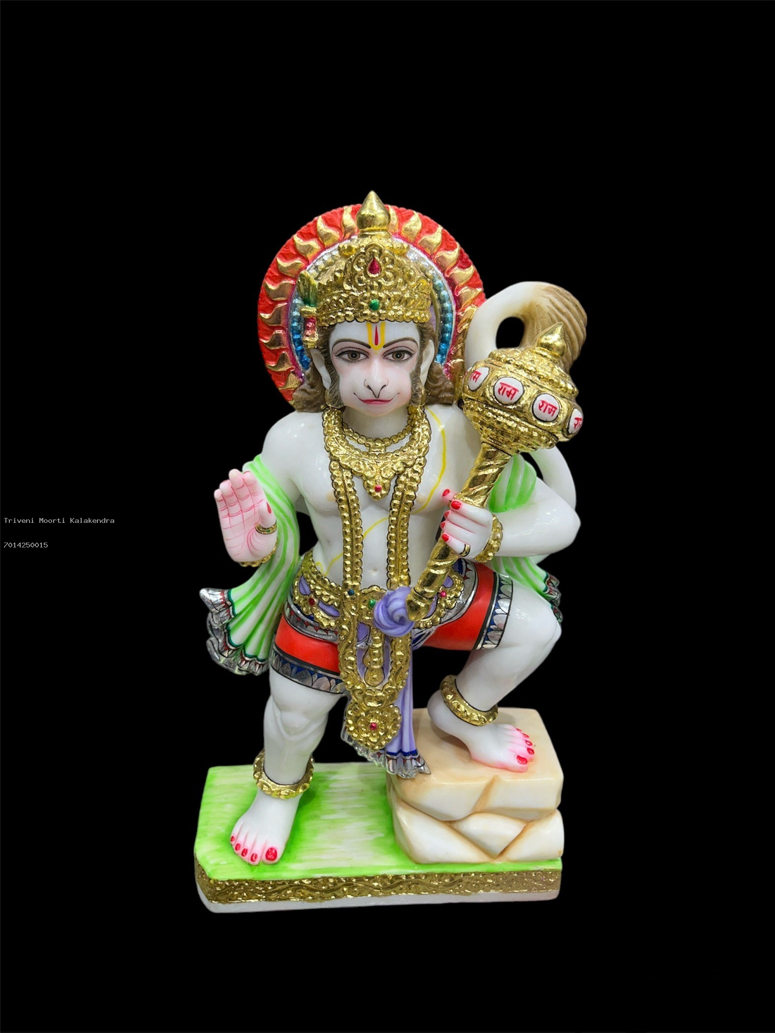 Veer Hanuman with Gada Statue thumbnail